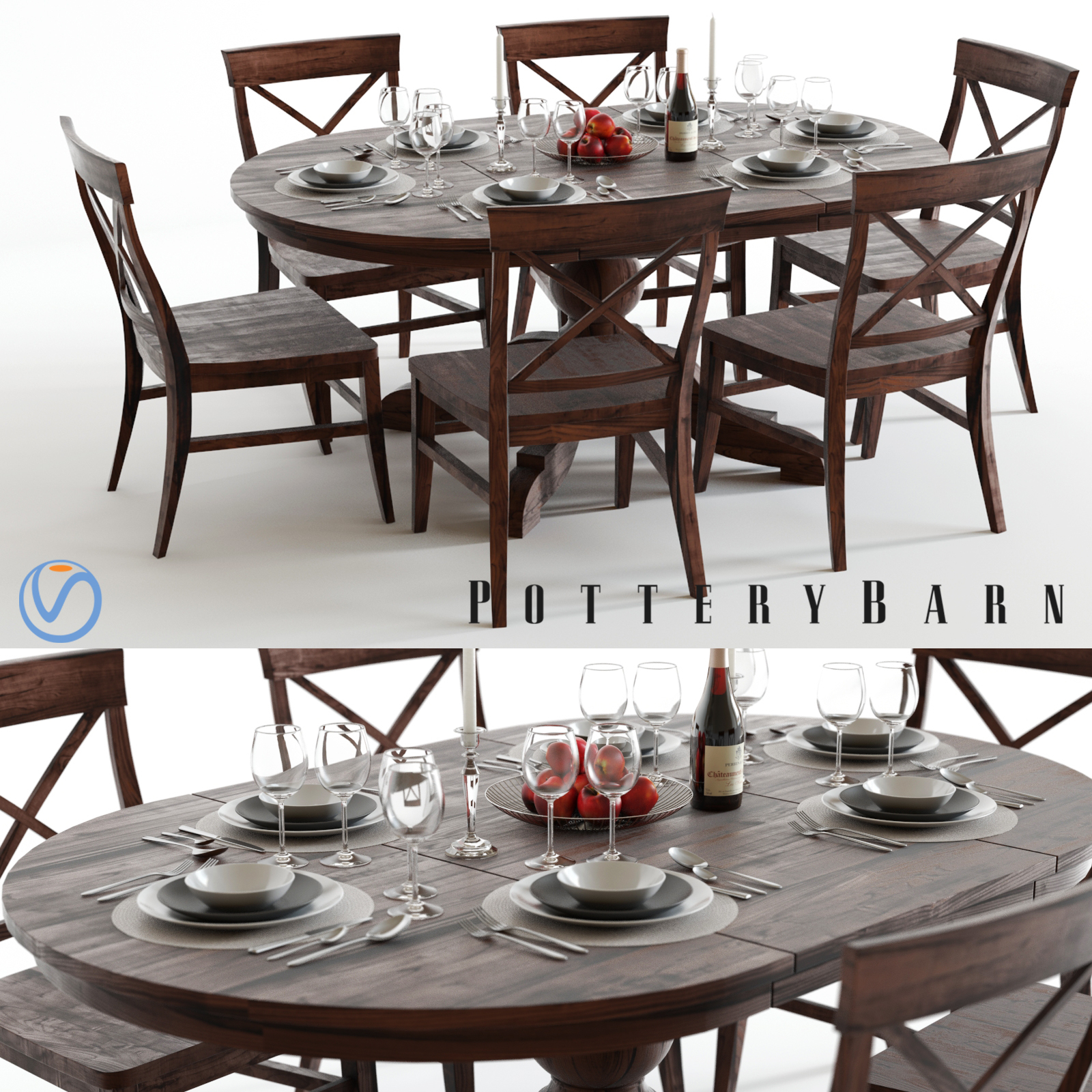 Pottery Barn Sumner Aaron 3d Max