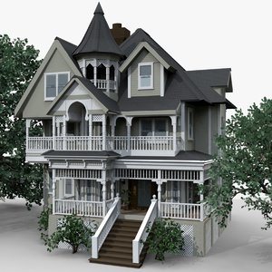 3d model victorian house