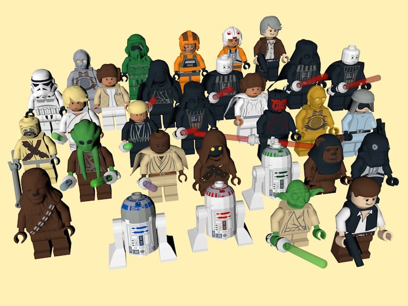 30 lego star wars 3d model