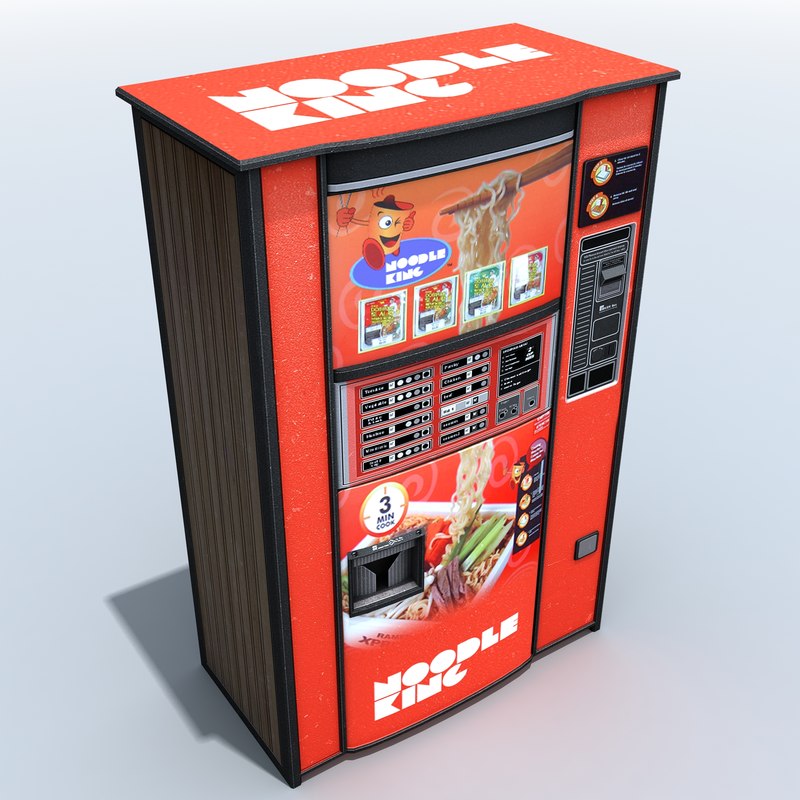 noodle vending machine 3d max