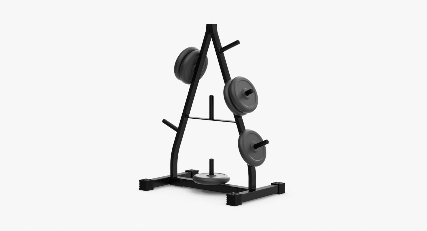 3d weight plate tree