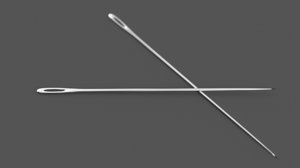 3d model of needle sewing