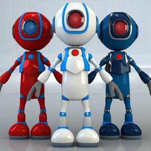 3d robot modelled
