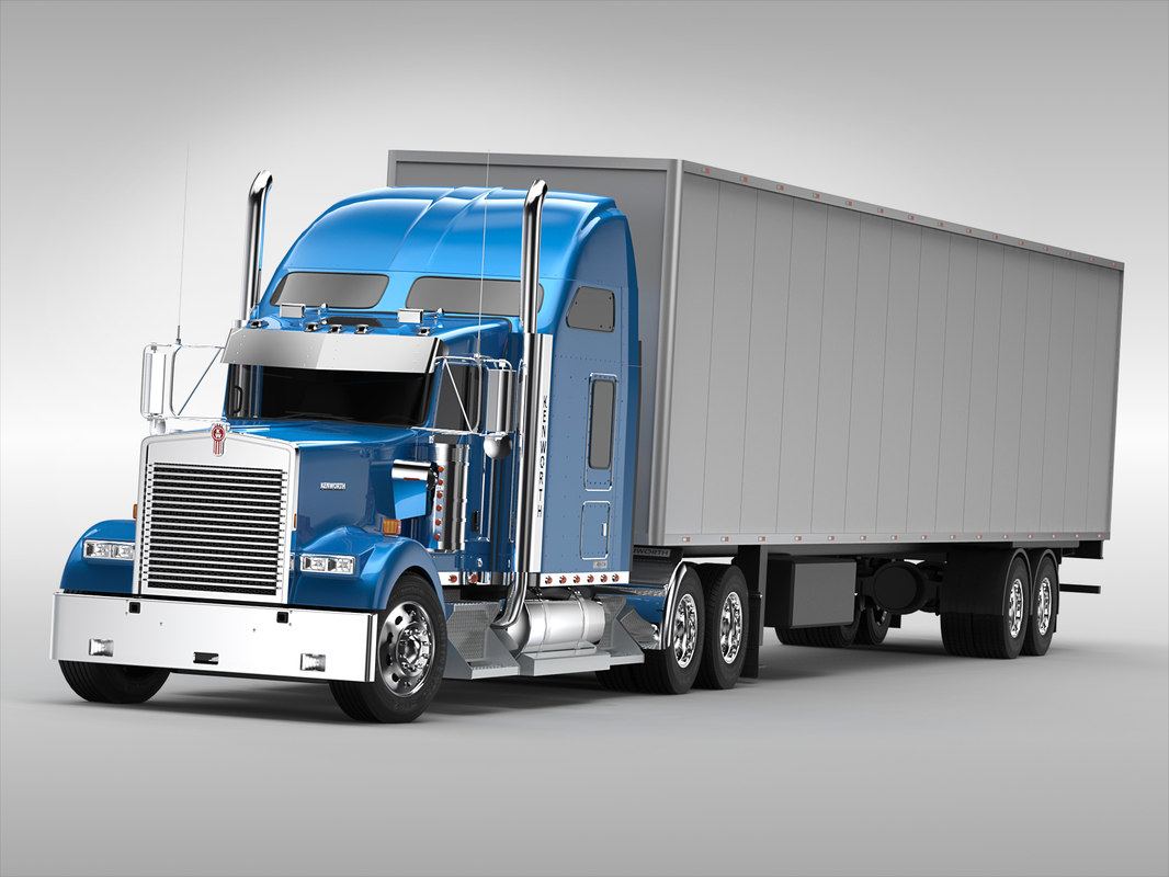 Download 3d truck semi industrial