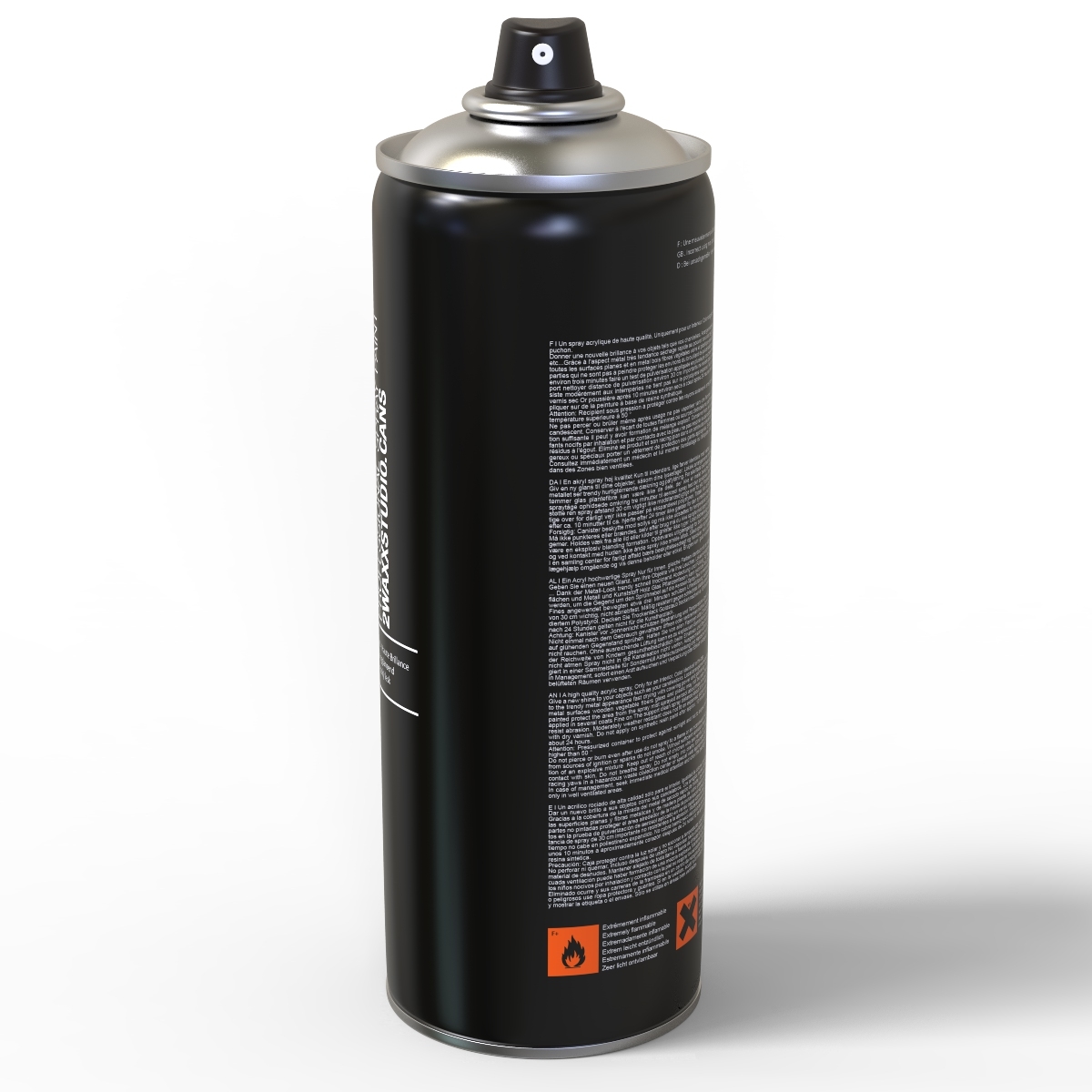 spray bomb paint cans 3d c4d
