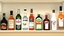 3d liquor bottles bar unit model
