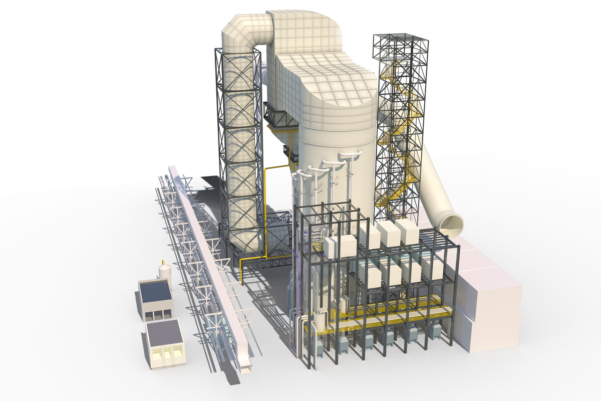 3d factory model