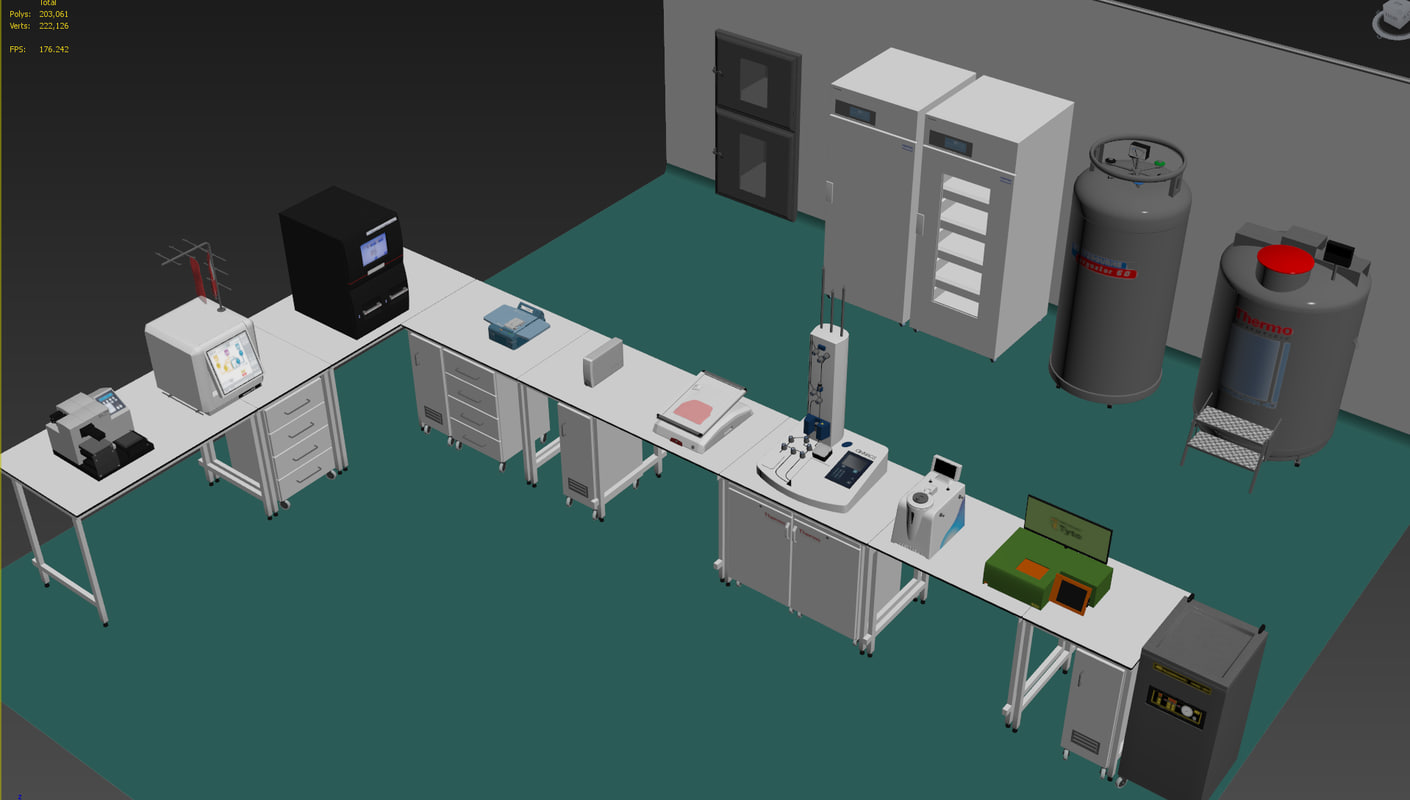 3d Model Of Laboratory Equipment Pharmaceutical