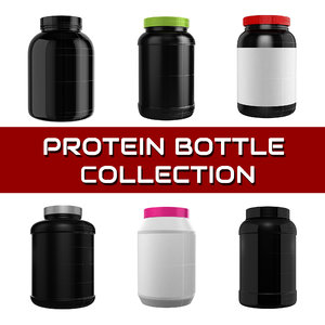 protein bottle 3d obj