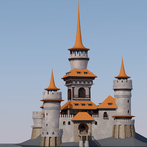 fantastic castle dreams 3d max
