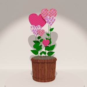 valentines day 3d model