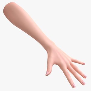 3d female hand