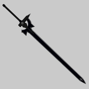 3d model elucidator kirito sword