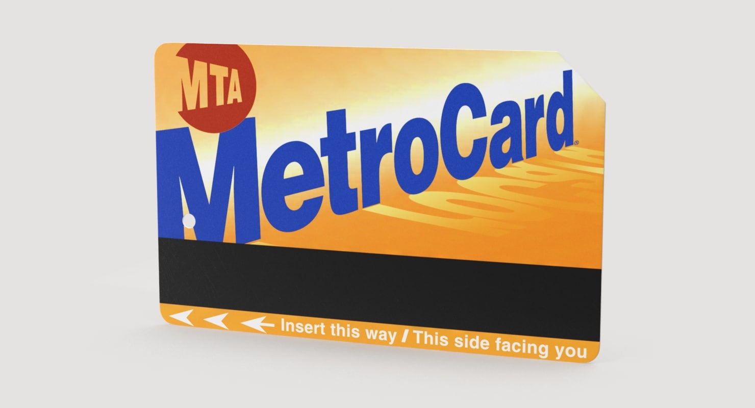metro card 3d max