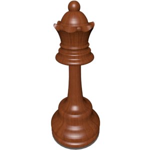 queen chess piece 3d blend