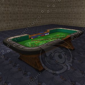 3d casino craps table accessories