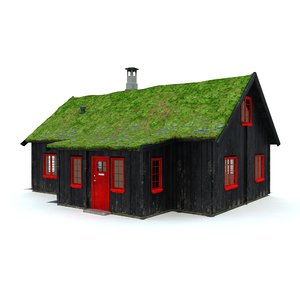 3d model faroe island house