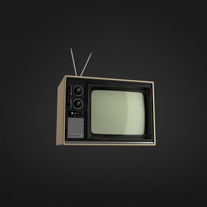 3d old television