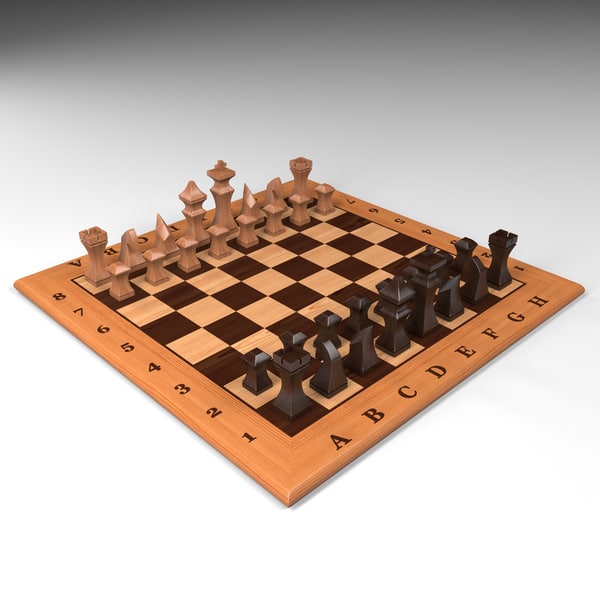 chess table 3 3d model