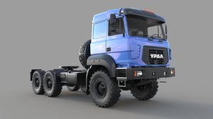 truck ural m 3d fbx