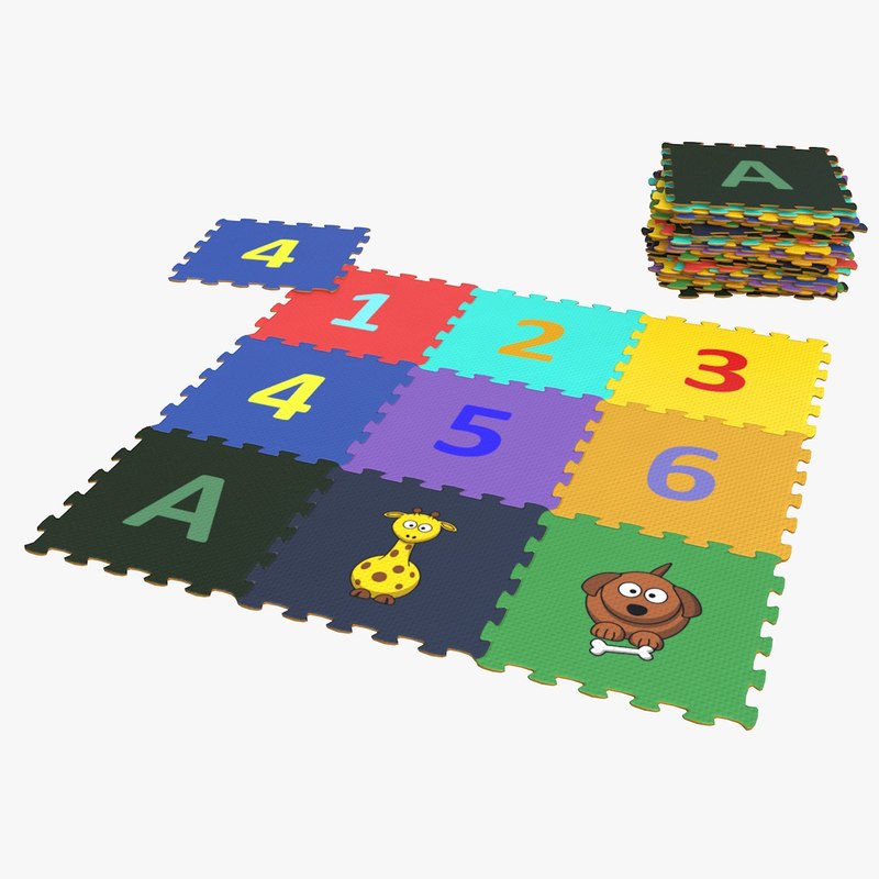 foam floor mat 3d model