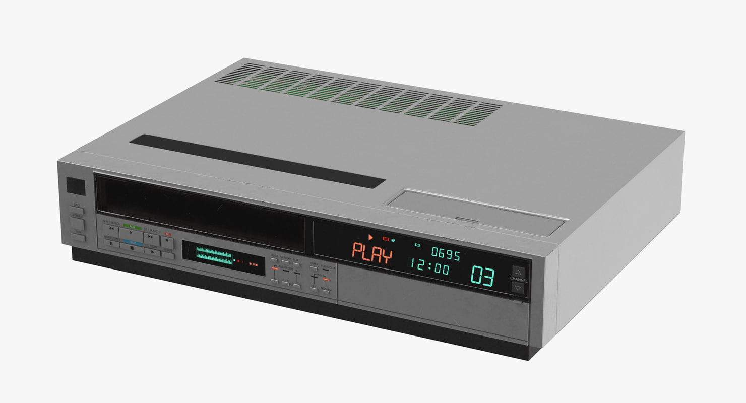 3d model vcr 80s