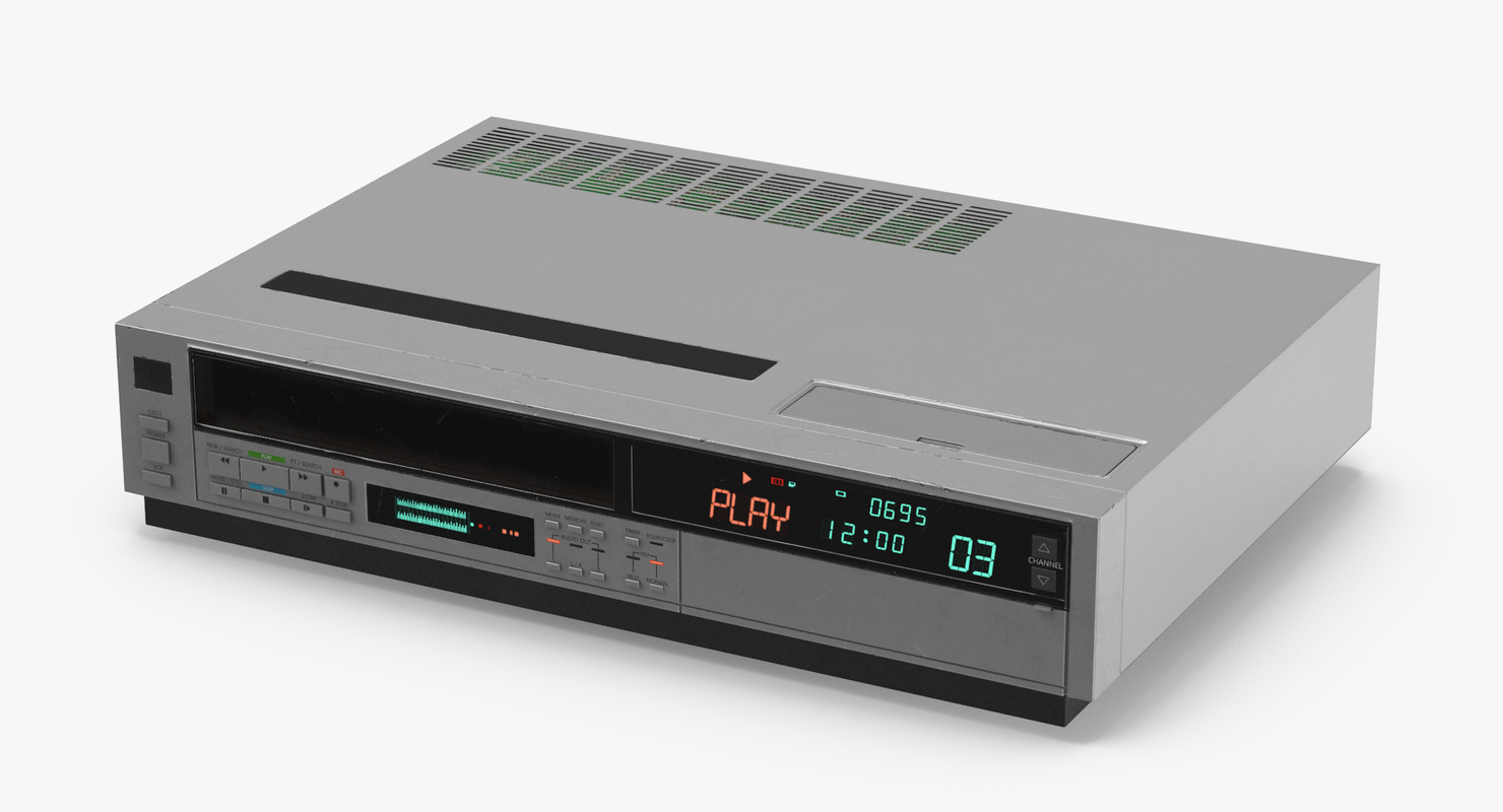 3d model vcr 80s