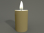 hurricane candle flame 3d obj