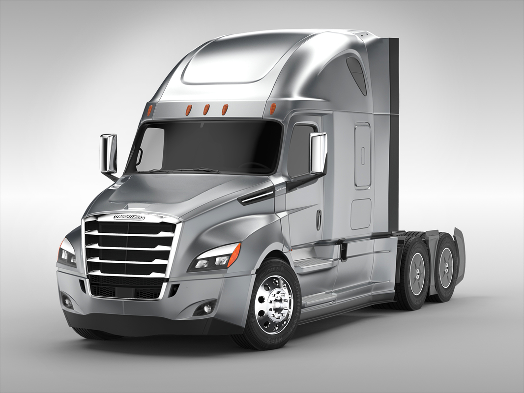 freightliner truck 3d c4d