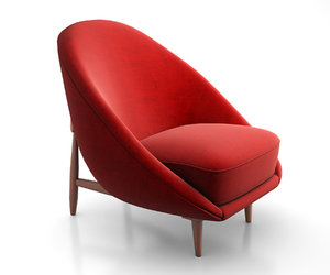club lounge chair 3d max