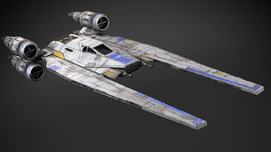 star wars u-wing 3d x