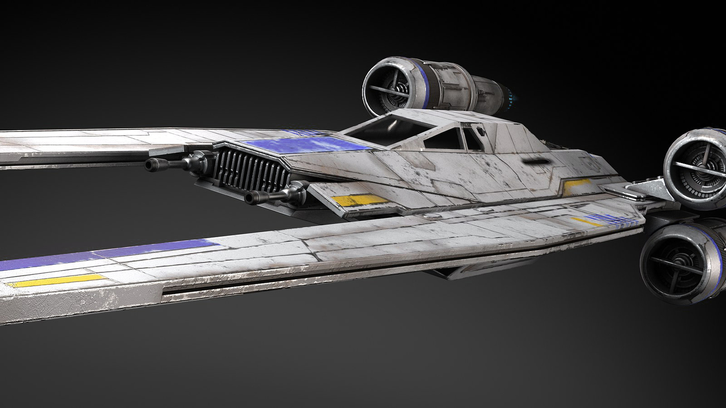 star wars u-wing 3d x