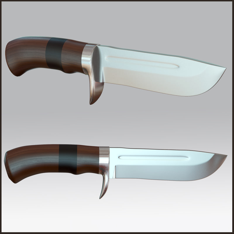 3d model knife