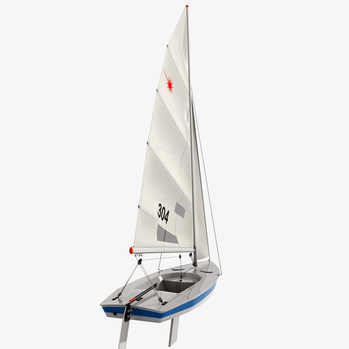 3d model sailboats laser class