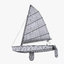 3d model sailboats laser class