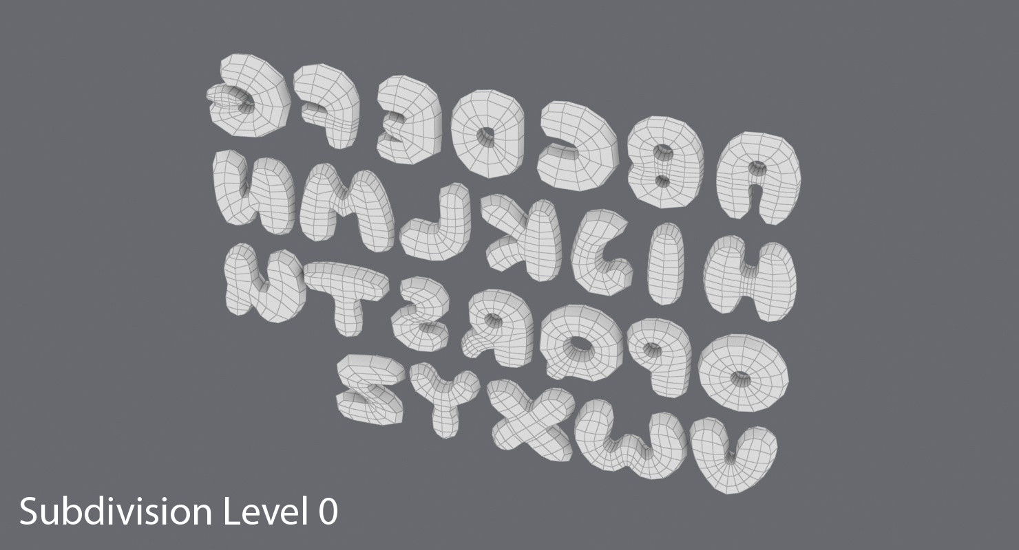 bubble alphabet letters max