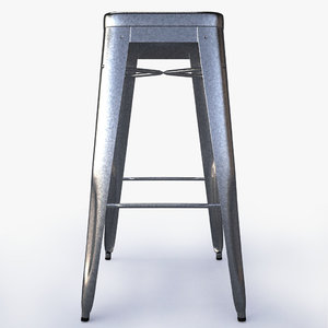 3d tolix bar stool model