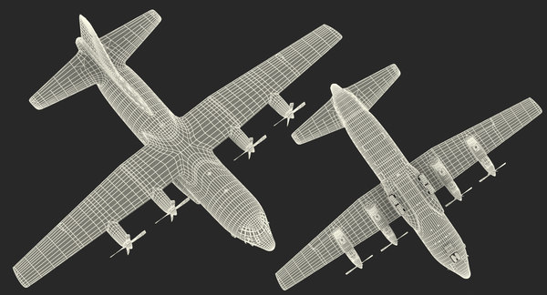 lockheed hercules l-382 japan 3d 3ds