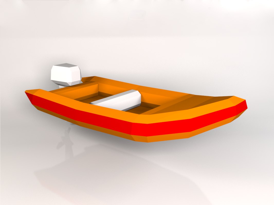 canoe 3d model