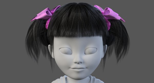 3d realistical hairstyle