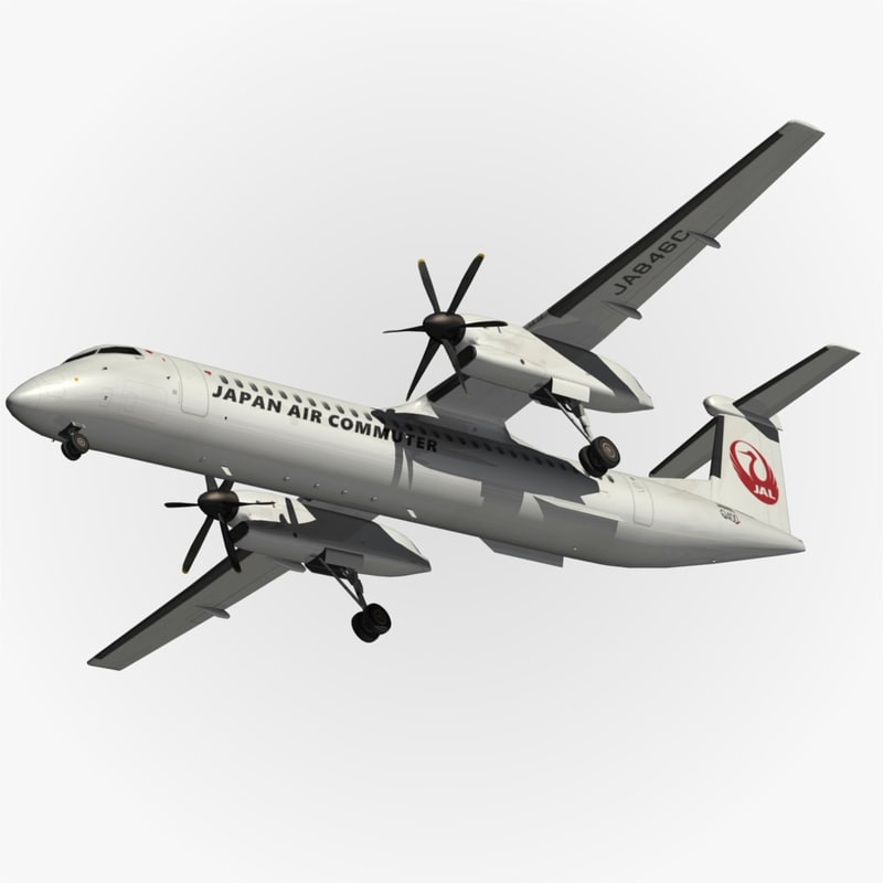 3d Bombardier Dash 8 Q400