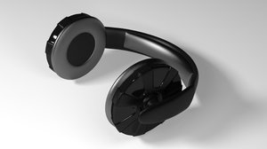 headphones wireless 3d model
