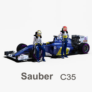 sauber c35 3d 3ds