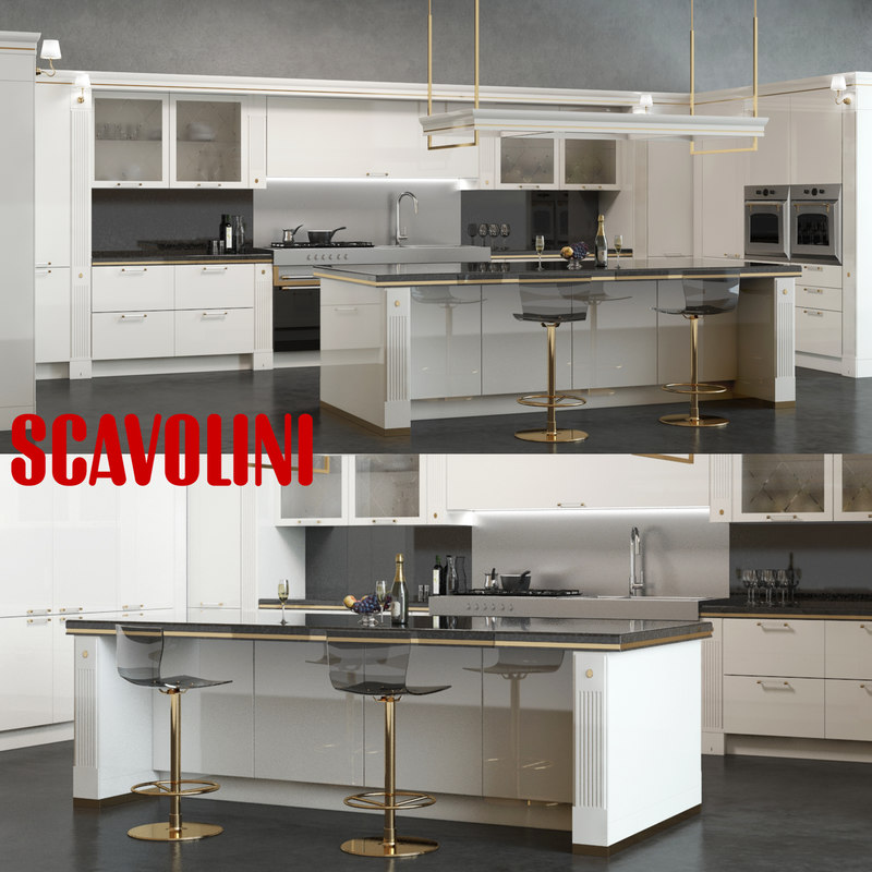 3d scavolini baccarat kitchen