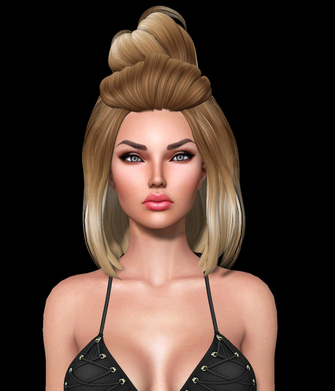 3d model hairstyle second life