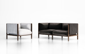 loom armchair sofa 3d model