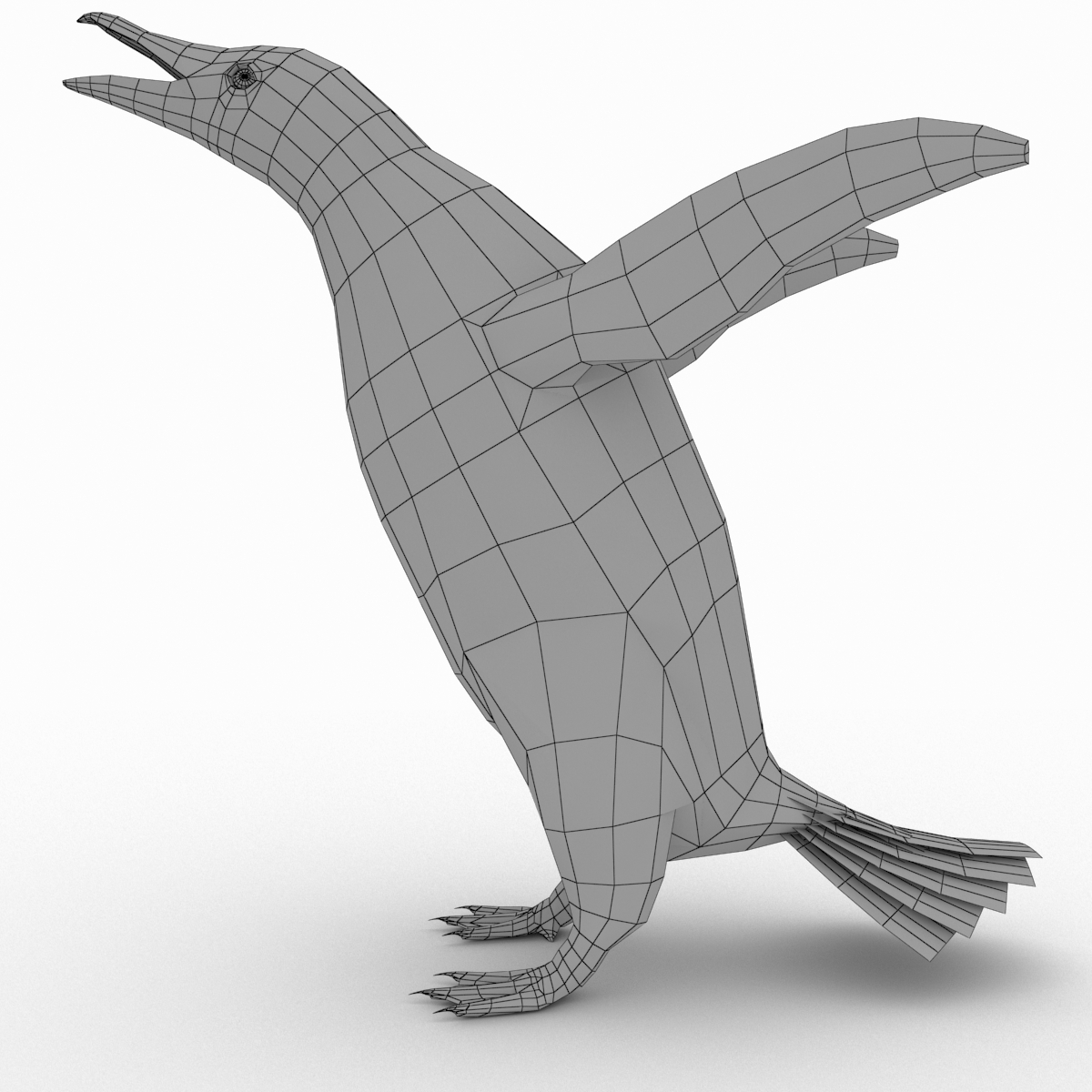 gentoo企鹅3d模型