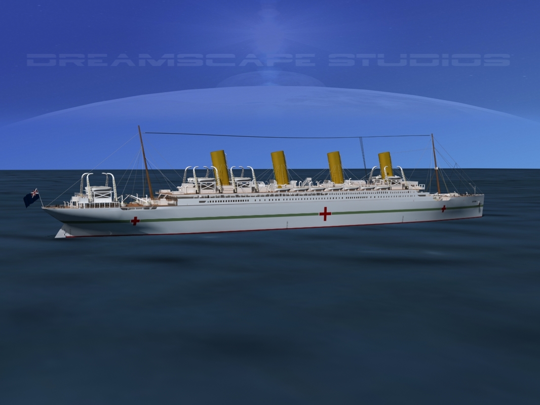 ship hmhs britannic 3d model