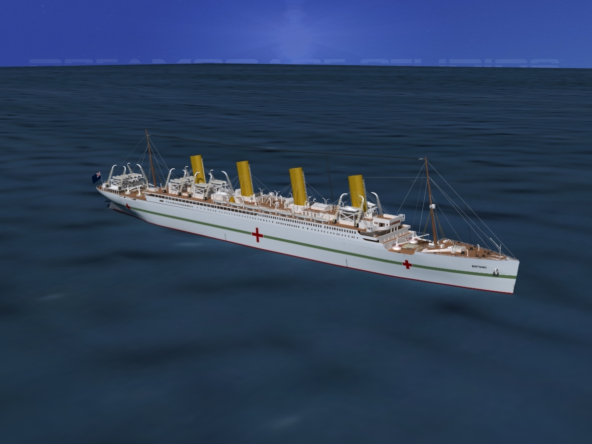 ship hmhs britannic 3d model