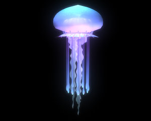 3d model fantasy jellyfish
